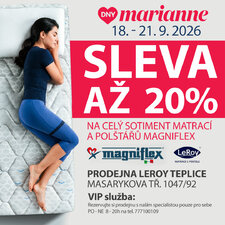 Dny Marianne v LeRoy Teplice: Sleva až 20 % na zdravý spánek