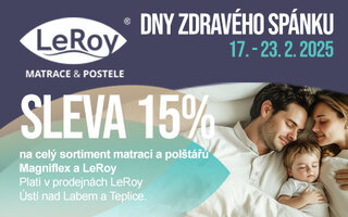 Dny zdravého spánku a sleva 15% na vše na prodejnách!