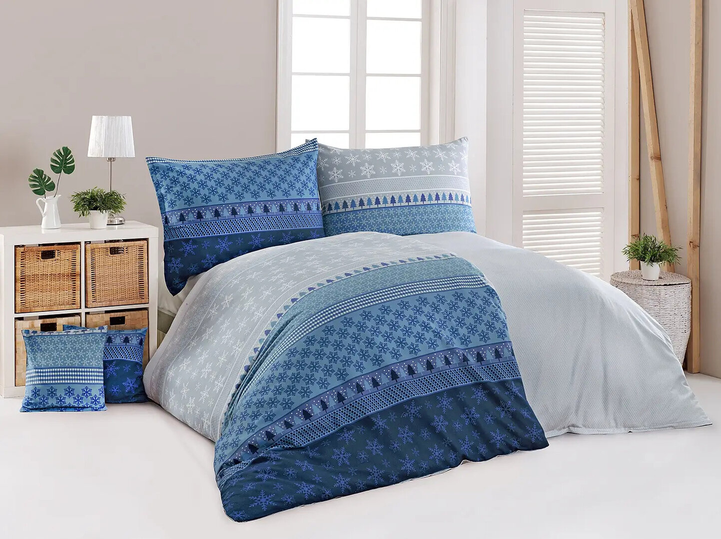 Povle en Santo Blue Flanel Premium 1x140x200 1x70x90 Mat jovsk Povle en Santo Blue Flanel Premium 1x140x200 1x70x90 Mat jovsk