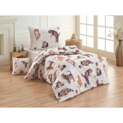 Povlečení Kočky Bavlna Digitál 1x140x200,1x70x90 Matějovský