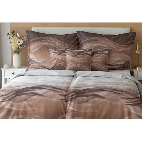 povlečení Marni Brown bavlněný satén 1x140x220,1x70x90 Matějovský