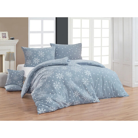 Povlečení Snowflakes Flanel premium 1x140x200,1x70x90 Matějovský