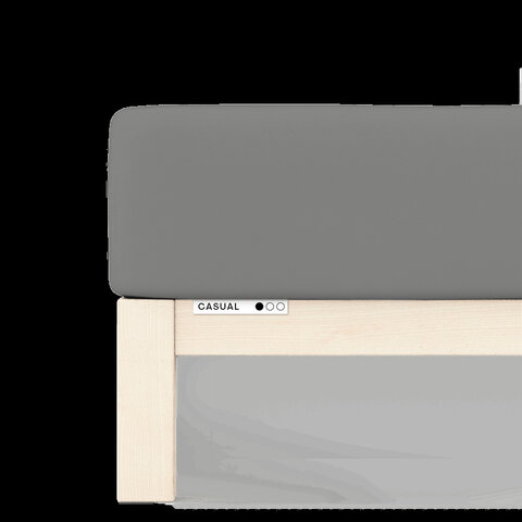 Prostěradlo Jersey Premium Bio 180x200-200x220x35 128 Grey Mid elastan Schlafgut