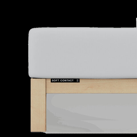 Prostěradlo Jersey Premium Bio 90x190-100x220x35 511 Grey Light elastan Schlafgut