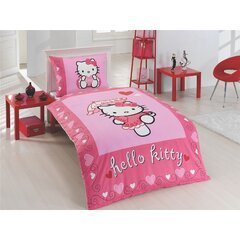 Dětské bavlněné povlečení Hello Kitty BABY Moulin Rouge 90x130,x1x40x60