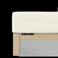 Prostěradlo Jersey Premium Bio 90x190-100x220x35 132 Yellow Light elastan Schlafgut